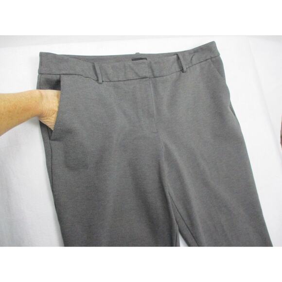 Talbots Soho Pant Womens 18 Heather Gray Career Dress Pants Thick Knit 40x30 - Picture 3 of 13
